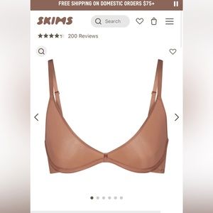 Skims Weightless Scoop Bra in Sienna size 32B